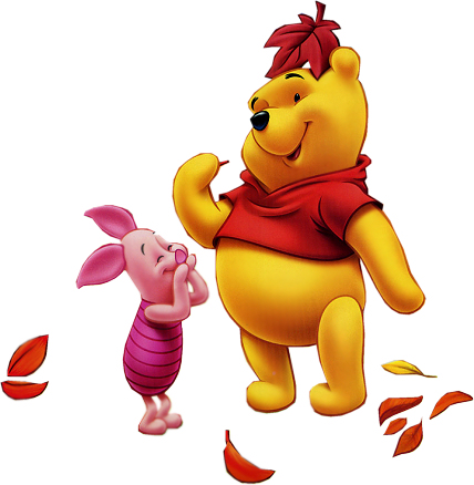 Pooh-Piglet-fall-leaves
